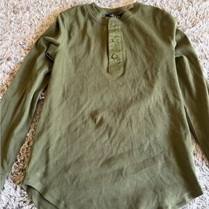 Ralph Lauren Kids Forest Green Long Sleeve Tee